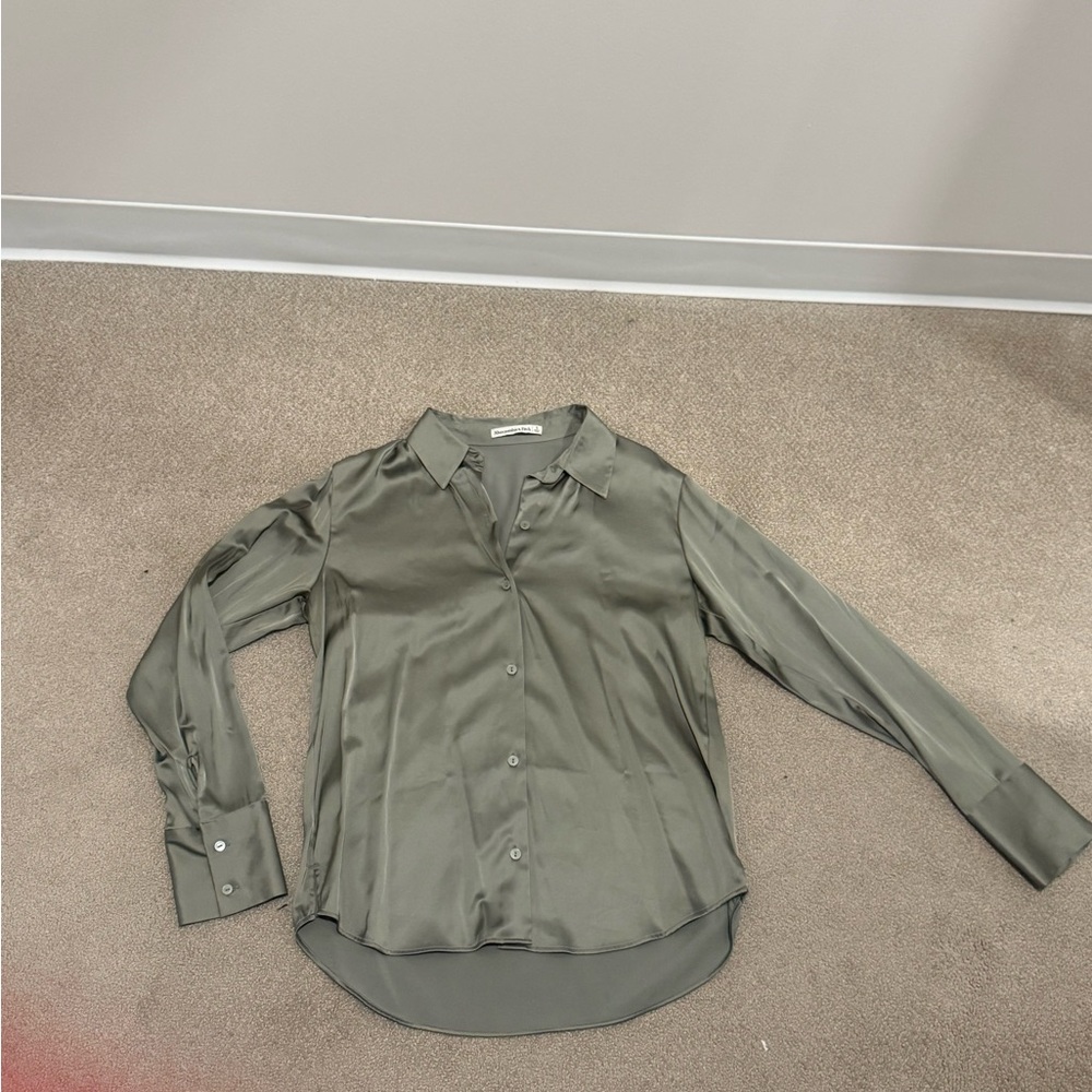Abercrombie & Fitch Sage Green Blouse